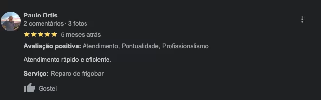 Avaliação de cliente 2