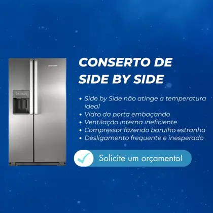 Conserto de geladeira side by side