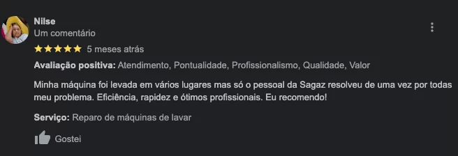 Avaliação de cliente 4